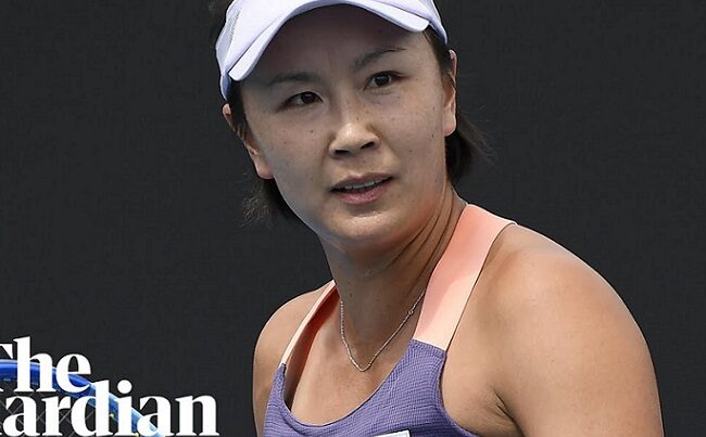 Peng Shuai: China faces global backlash over disappearance of tennis star　YouTubeチャンネルGuardian Sportより