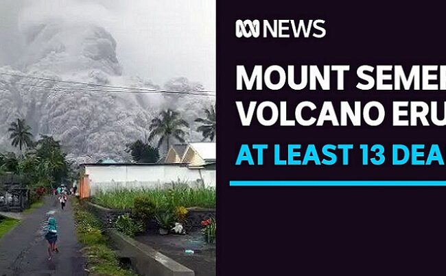 13 killed and dozens burned as volcanic eruption leaves Indonesian villages in darkness 　YouTubeチャンネルABC NEWSより