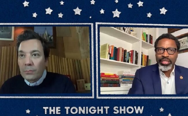 YouTubeのJimmy Addresses Past Mistakes and Speaks to NAACP President Derrick Johnson　The Tonight Show Starring Jimmy Fallon チャンネルより