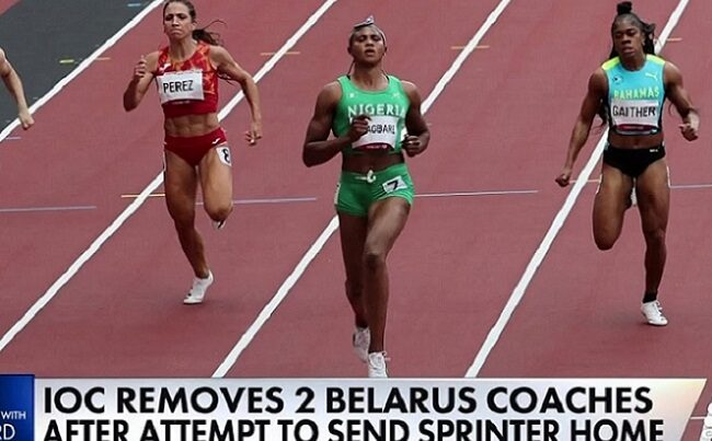 Belarusian Olympic sprinter escapes to Poland after coaches try to send her home　　　　　　　　YouTubeチャンネル　CNBC　Television より